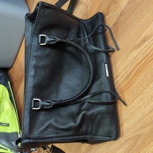 Black leather purse